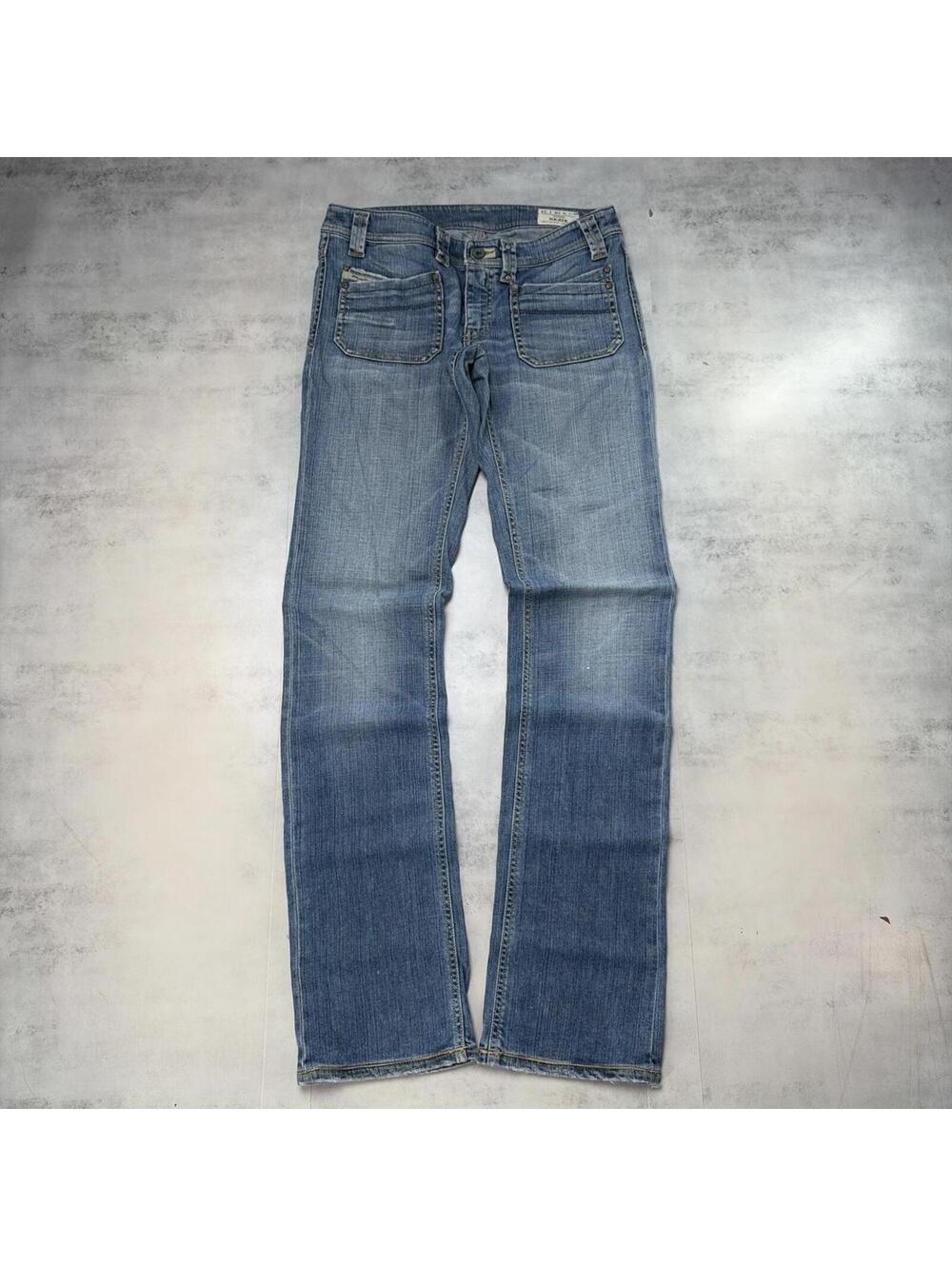 Y2K Light Wash Diesel Grunge Straight Denim Jeans